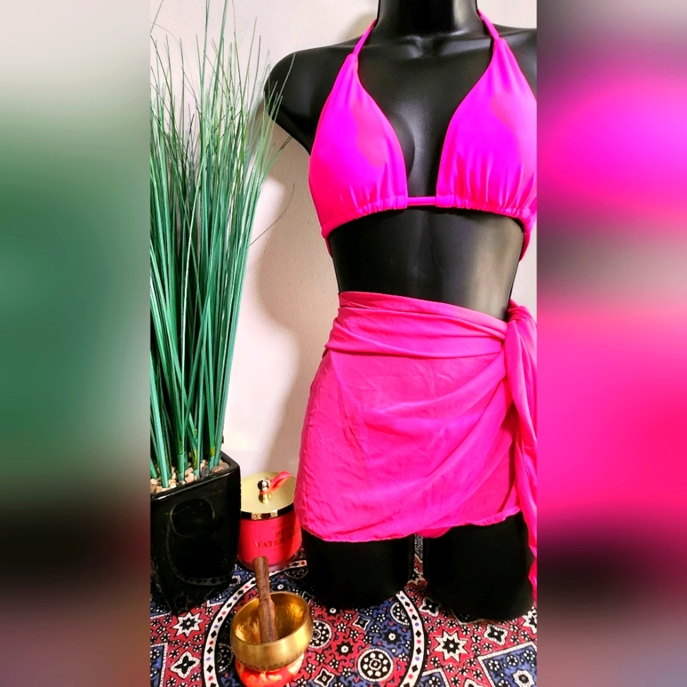 NEW Hot Pink Bikini  3 PC set